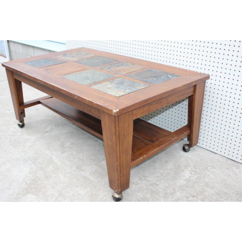 Ashley Furniture T353 Toscana Coffee Table - Rustic Brown