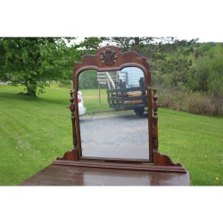 Vintage BERKEY & GAY Furniture 3 Drawer DRESSER WITH MIRROR - 48" x 22.5" x 75"