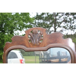 Vintage BERKEY & GAY Furniture 3 Drawer DRESSER WITH MIRROR - 48" x 22.5" x 75"