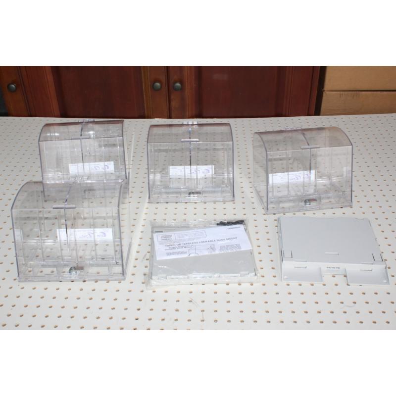 Clear acrylic Scratch Off Dispensers Dual Snap-together Bingo