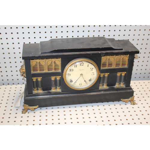 Antique INGRAHAM Palace Mantel Clock RARE