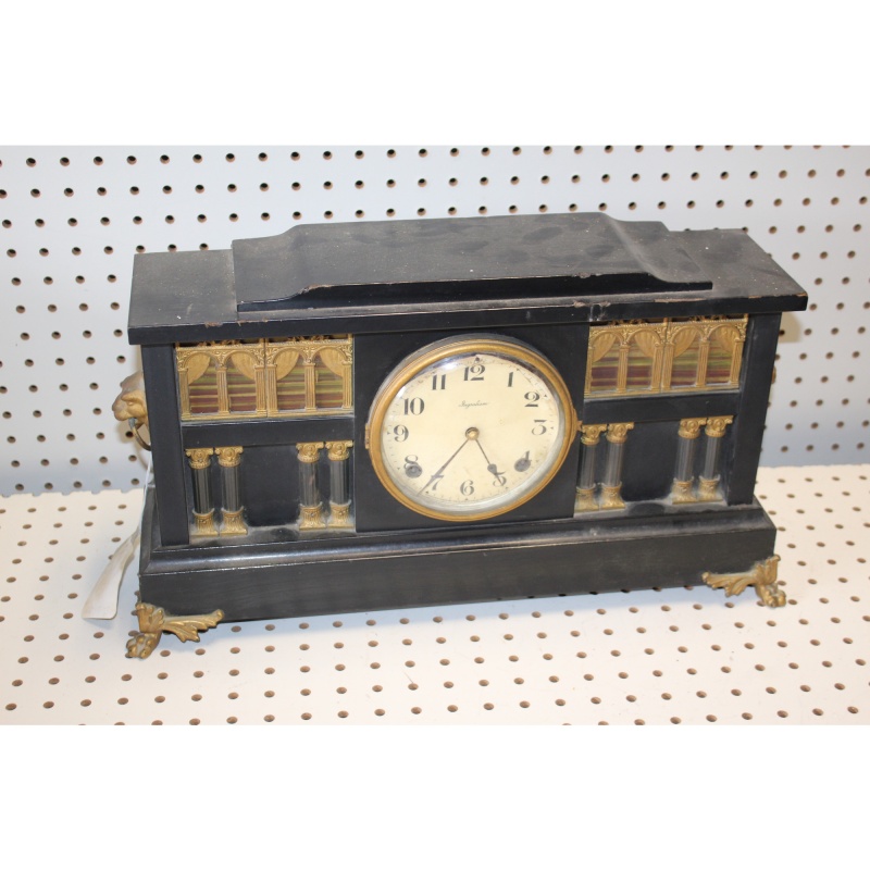 Antique INGRAHAM Palace Mantel Clock RARE