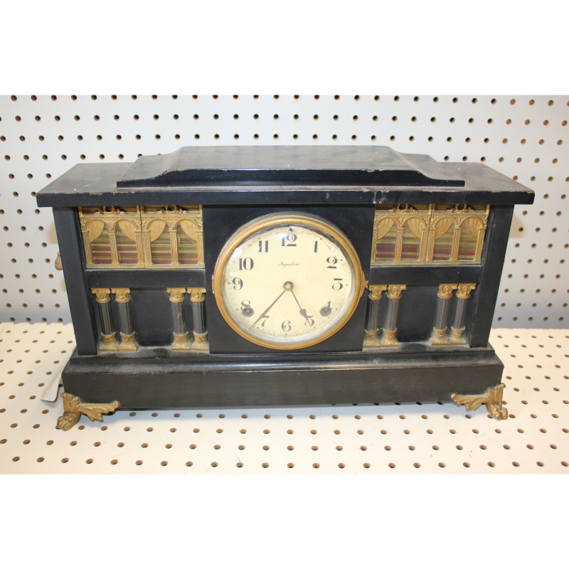 Antique INGRAHAM Palace Mantel Clock RARE