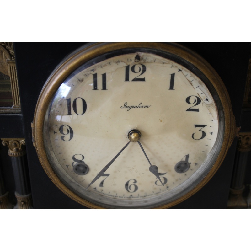 Antique INGRAHAM Palace Mantel Clock RARE