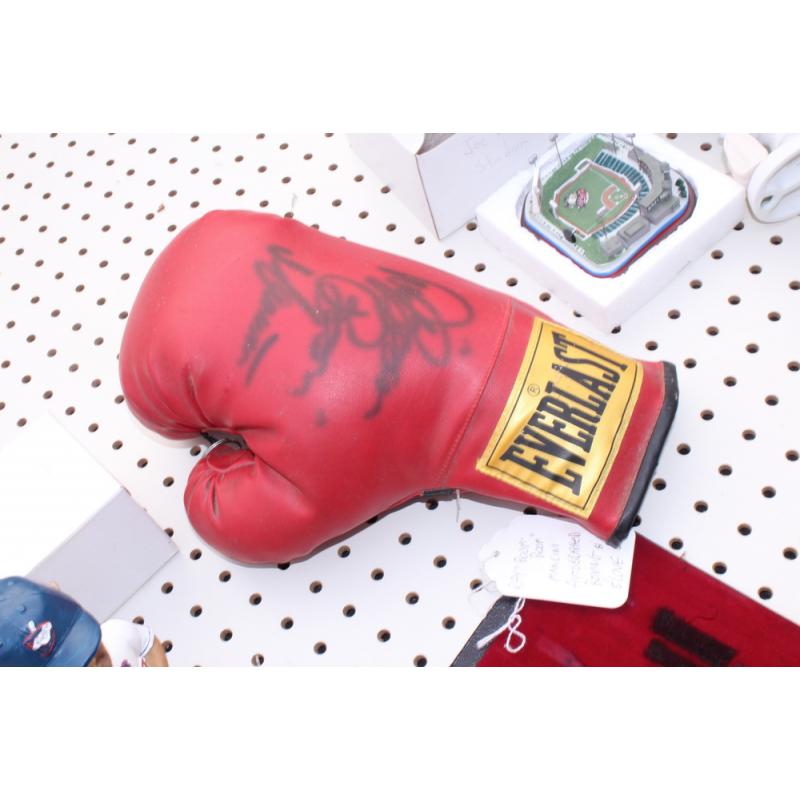 Ray "Boom Boom" Mancini Autographed Boxing Glove Red
