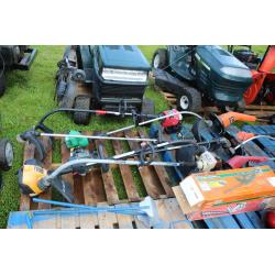 Lot of Gas Powered Weed Wackers - String Trimmers All Need Service or Repair 