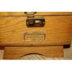 VINTAGE GRIFFIN SHOE VALET WITH POLISH AND TOOLS