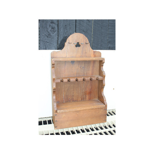 Wooden knickknack display rack