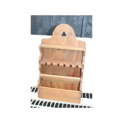 Wooden knickknack display rack