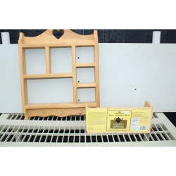 2 Wooden knickknack display rack