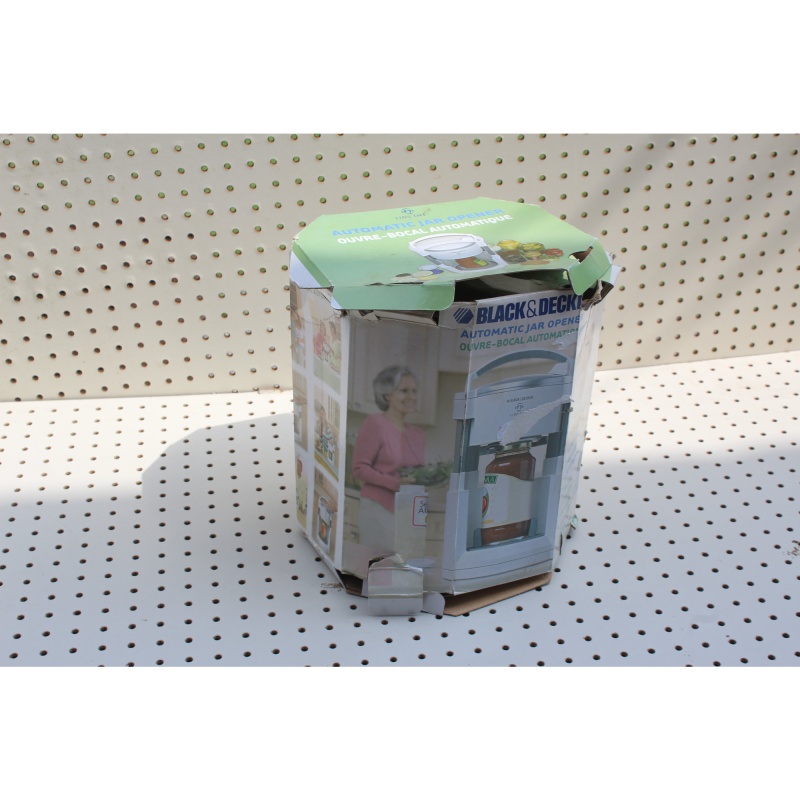 Black+Decker JW200 Lids Off Jar Opener, White - With Orig. Box -