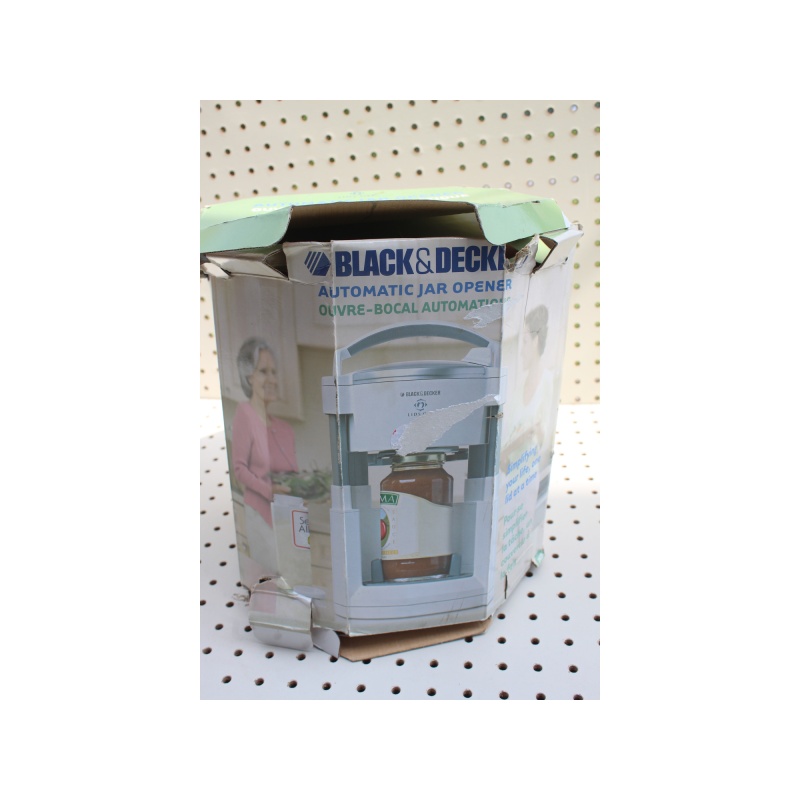 Black+Decker JW200 Lids Off Jar Opener, White - With Orig. Box -