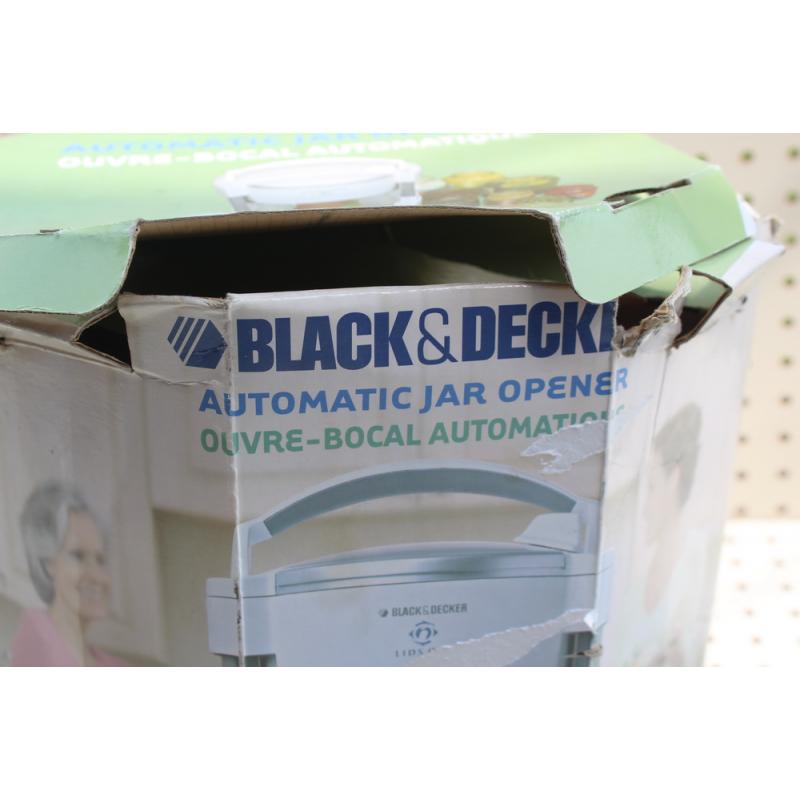 Black+Decker JW200 Lids Off Jar Opener, White - With Orig. Box -