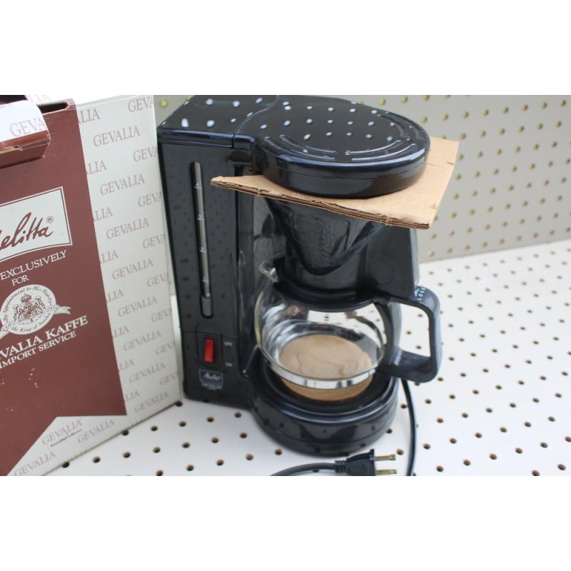 VTG Melitta Coffee Maker Gevalia Kaffe Black 4 Cup BCM-4CB 1992 - New in Box