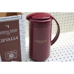 GEVALIA Kaffe Coffee Thermal Thermos Server Pitcher 1 Quart Burgundy Z20 Vintage