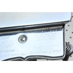  Vintage 1940s Sunbeam Model A-4 "Ironmaster" Iron Bakelite Handle & Fabric Cord