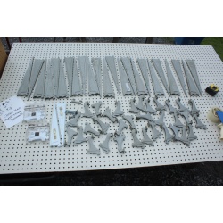 ClosetMaid ShelfTrack Nickel 16", 12", & 4 ½" Shelf Brackets