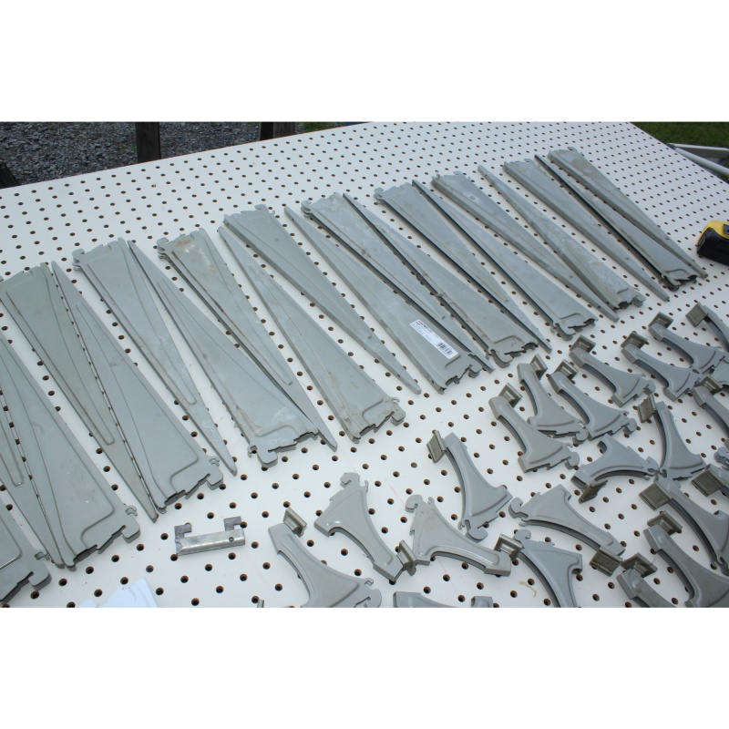 ClosetMaid ShelfTrack Nickel 16", 12", & 4 ½" Shelf Brackets