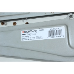 ClosetMaid ShelfTrack Nickel 16", 12", & 4 ½" Shelf Brackets