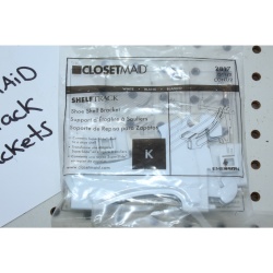 ClosetMaid ShelfTrack Nickel 16", 12", & 4 ½" Shelf Brackets