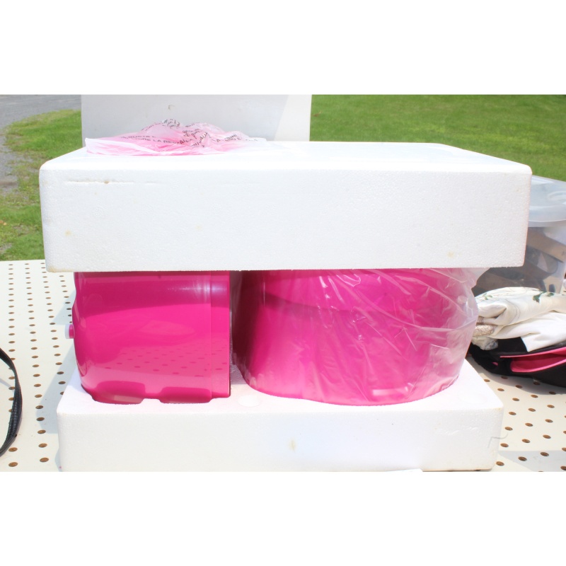 Deni ~ Buffalo Blizzard Maker ~ Homemade Ice Cream w/Ice Cream Recipe Book PINK!