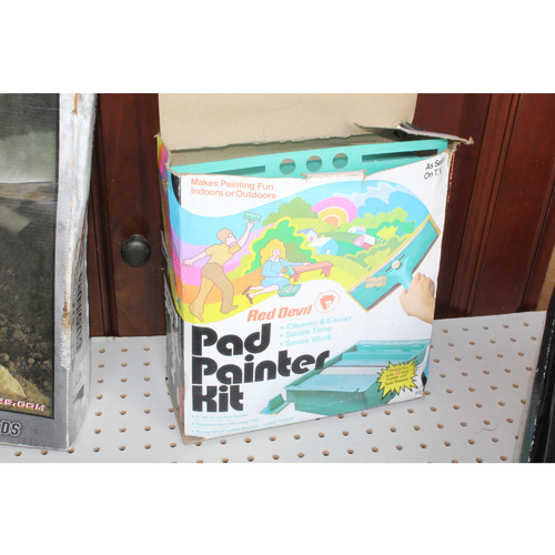  Vtg RED DEVIL PAD PAINTER TRAY Kit
