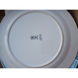 MERRY BRITE CHRISTMAS SNOWMAN PLATES SET OF 8 AND BOWLS SET OF 7