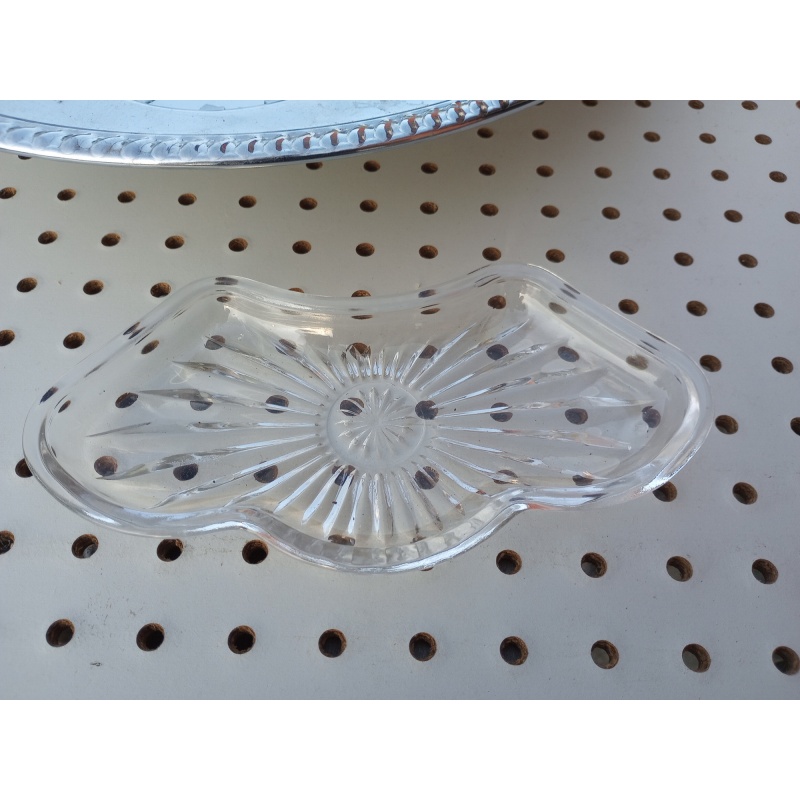 Vtg 50’s LARGE Hellerware Chromium Chrome 4 Tray Lazy Susan Veggie Relish Server