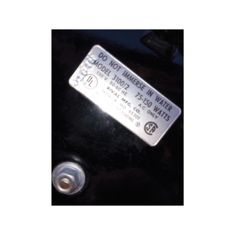 Vintage Rival Crock Pot Slow Cooker 