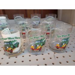 Hess Toy Truck Collector Series Glasses Set of 10 Drinking Glasses