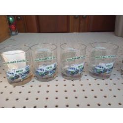 Hess Toy Truck Collector Series Glasses Set of 10 Drinking Glasses