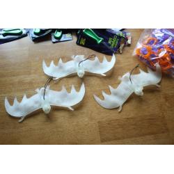 Halloween Tape, Pumpkin Carving Saw, Creepy Creatures Roaches, Bats & Fangs