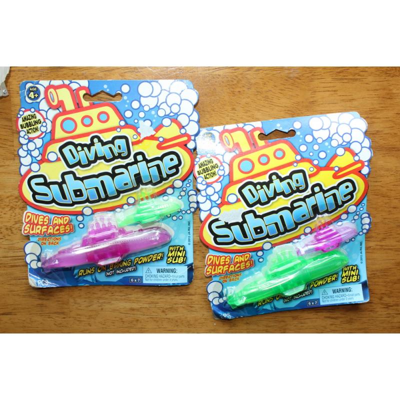 Glow Shutter Sunglasses, Diving Submarine & Mini Sub Toy, WHIRL-A-COPTERS