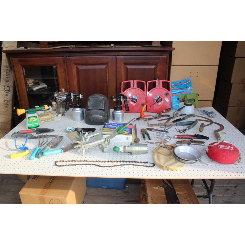 Lawn Care, Yard Tools, Paint Sprayers, Canteens, Mess Kit, Welding Helmet +