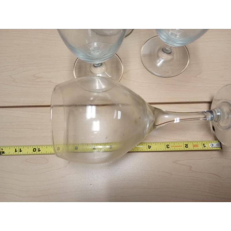 LOT OF 5 STEM GLASSES