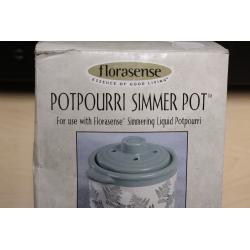VINTAGE Florasense Potpourri Simmer Pot 2003 Fern Leaves NEW OPEN BOX