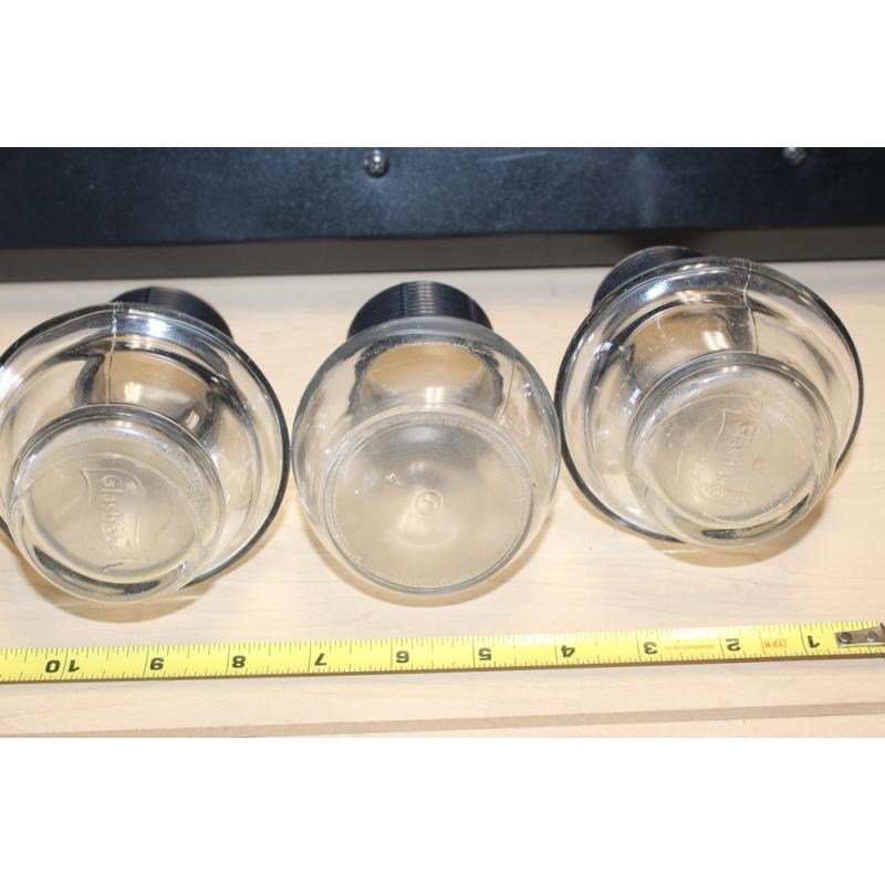 Lot Of 3 Glasbake HOTTLE Glass Tea or Coffee Holder Carafe Used In Restaurants