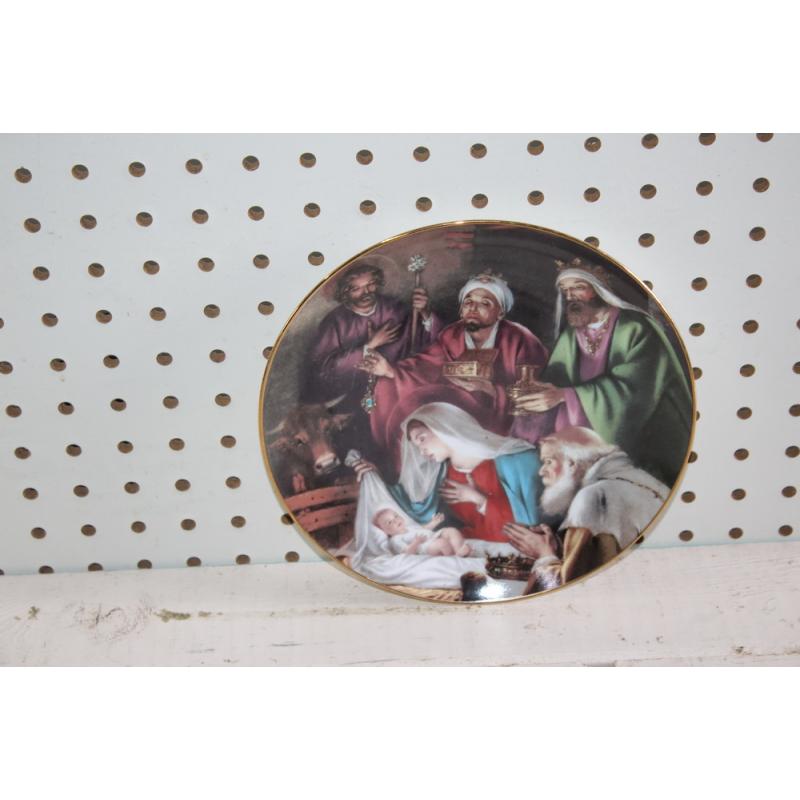 Gifts To Jesus Promise Of A Savior Plate Limited Edition Bradford Exchange 8"