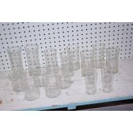 LOT OF 17 LETTER A DRINKING GLASSES