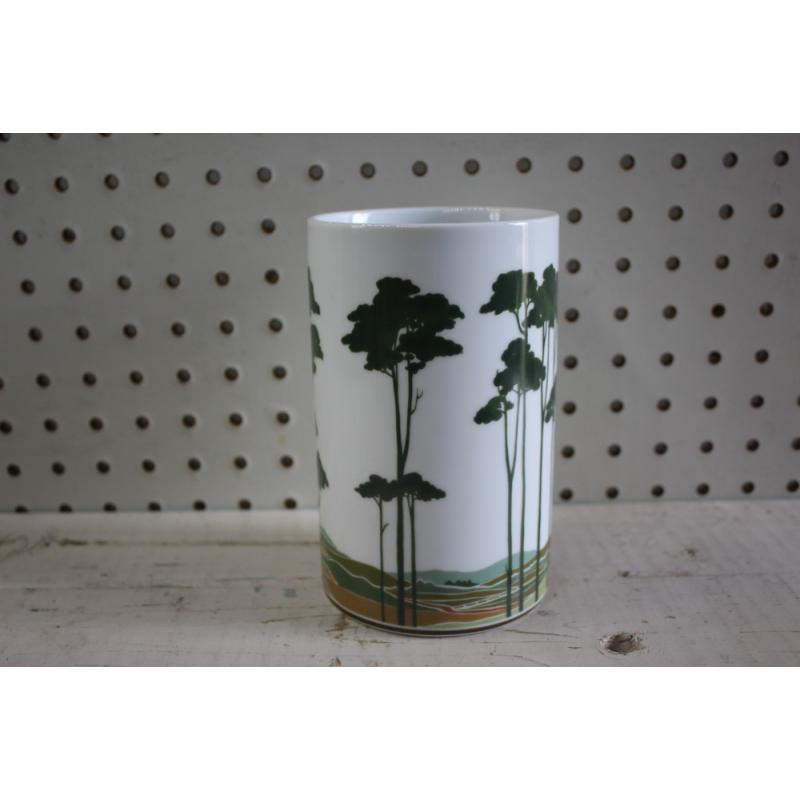 Vintage Devin Aramis 1979 Tree Landscape Vase Planter Ceramic Designer Decor