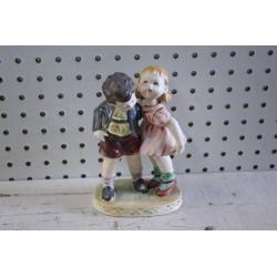 Wales figurine Japan vintage hummel style large 7.5 in tall boy and girl
