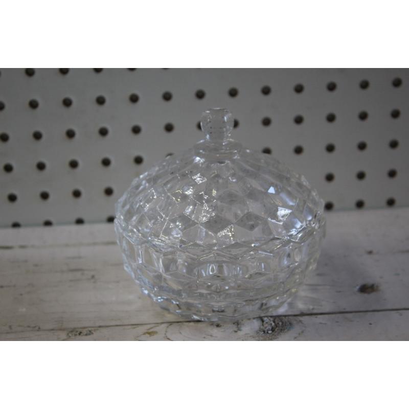Vintage FOSTORIA AMERICAN Covered Round CANDY DISH 