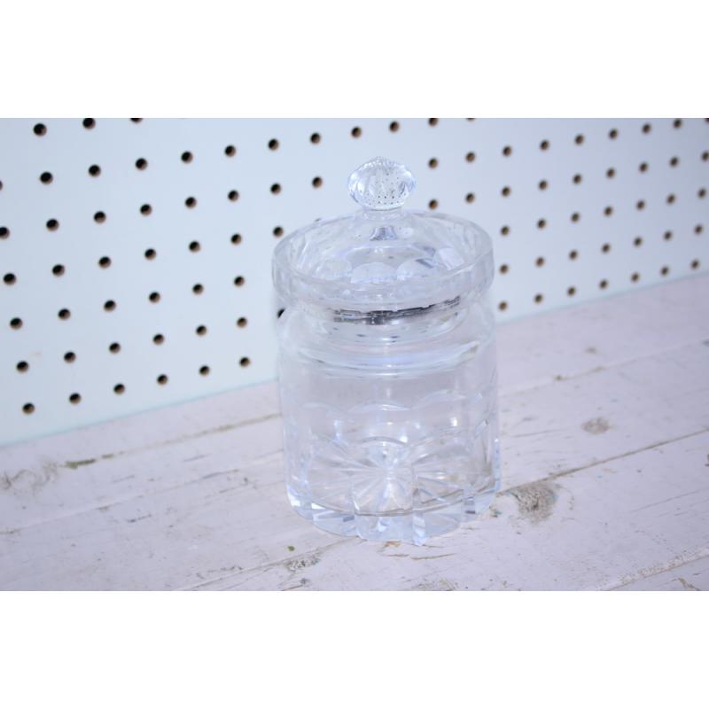  Crystal Biscuit Barrel Candy Jar 