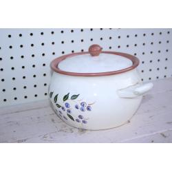 VINTAGE Pottery Dish Casserole Bowl 