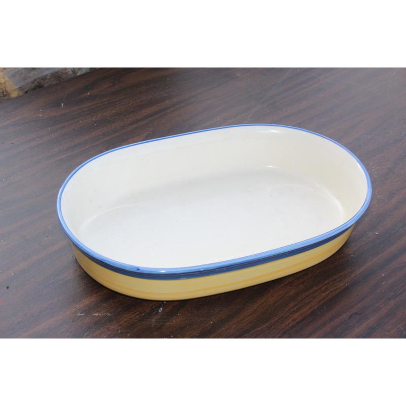 Mediterraneo Ulster Ceramics Hand Painted Oval Baking Dish Made in U.K.