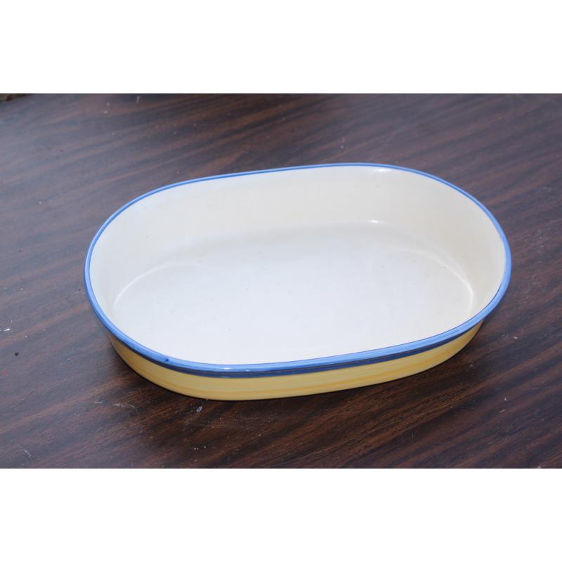 Mediterraneo Ulster Ceramics Hand Painted Oval Baking Dish Made in U.K.