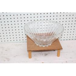 vintage clear glass Anchor Hocking salad or punch bowl