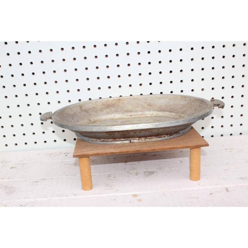 Guardian Service Ware Oval Platter 13" Vintage Cast Aluminum Serving Tray 