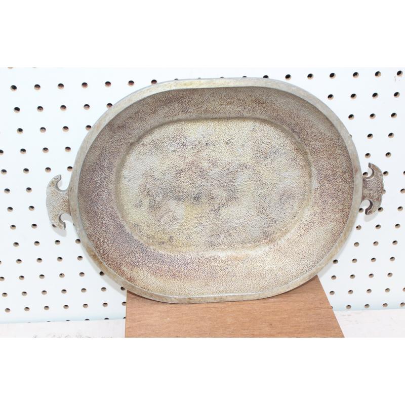 Guardian Service Ware Oval Platter 13" Vintage Cast Aluminum Serving Tray 
