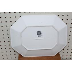 Harmony House Lynette- All White Octagon - Oval Serving Platter